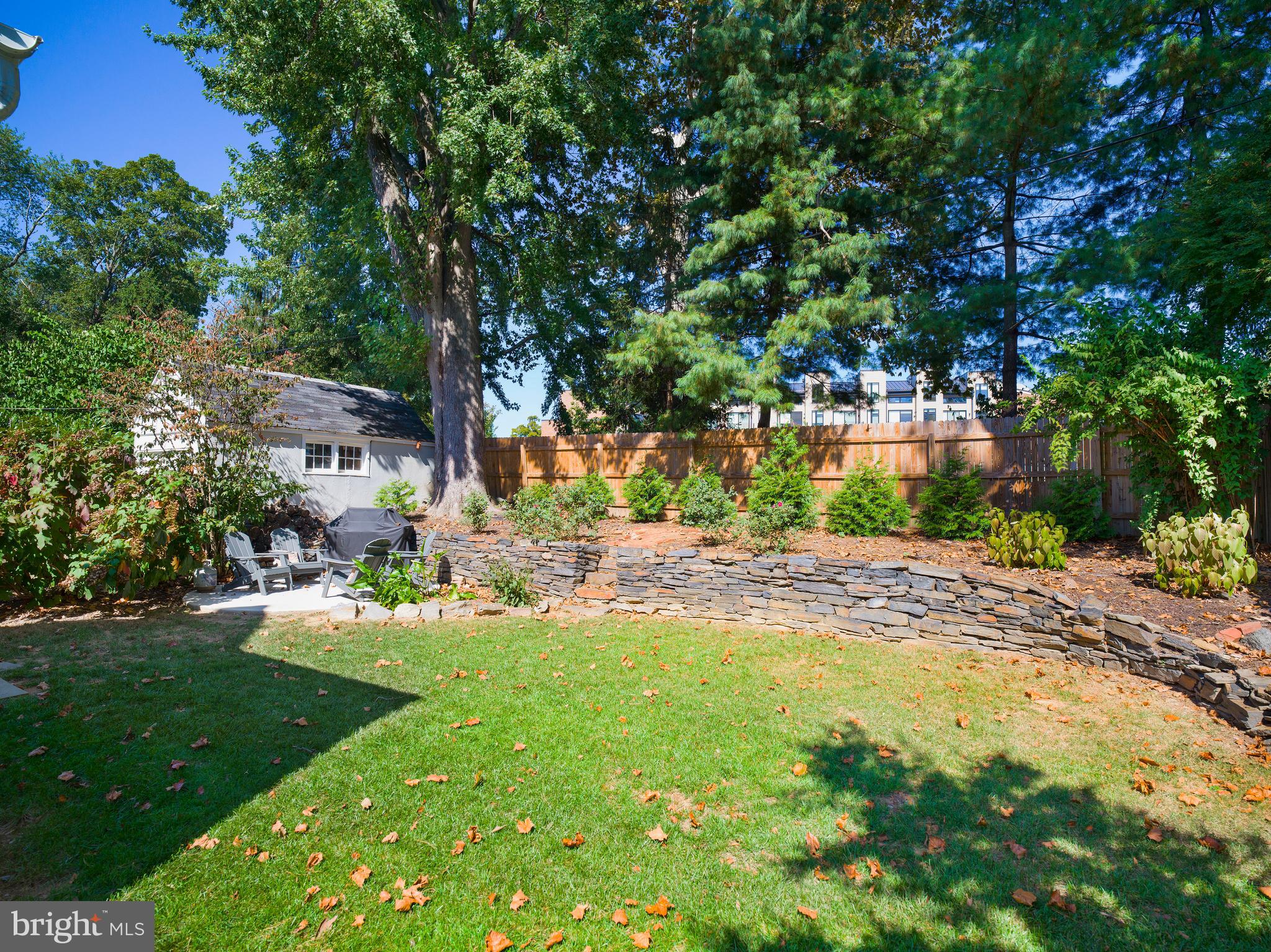 11 Shirley Road Narberth, PA 19072 - Photo 42 of 44 a view of a yard with plants and large trees