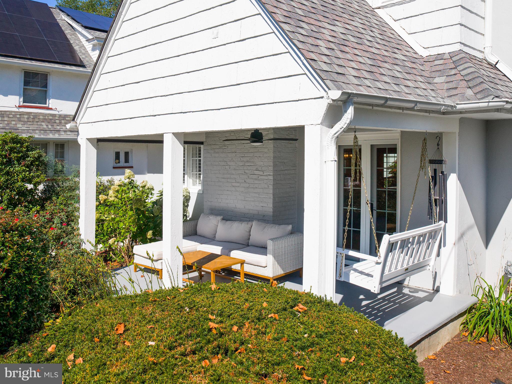 11 Shirley Road Narberth, PA 19072 - Photo 5 of 44 a view of a chair and table in backyard of the house