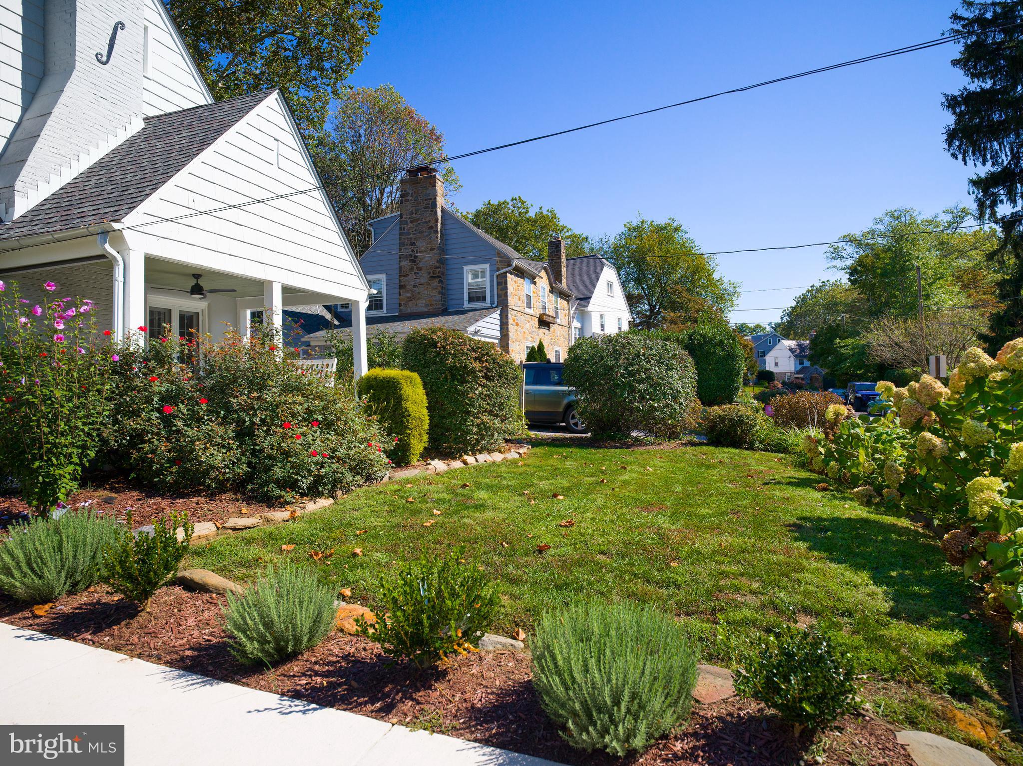 11 Shirley Road Narberth, PA 19072 - Photo 8 of 44 a front view of a house with garden