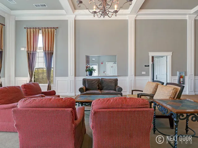 a view of outdoor space with seating area