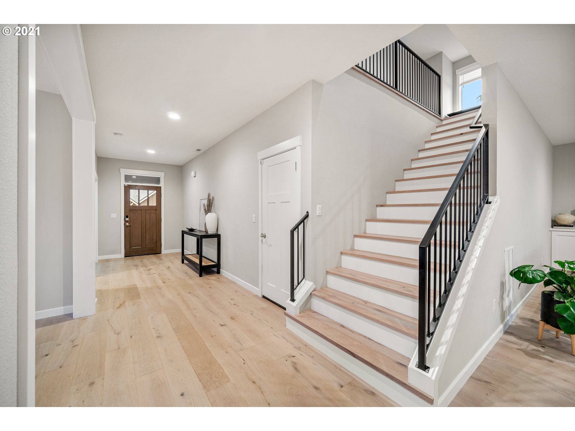 16215 Jada Way Oregon City, OR 97045 - Photo 7 of 32 a view interior of house with wooden floor and stairs