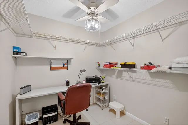 a view of workspace with toys