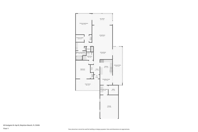 $279,000 | 65 Eastgate Drive, Unit B, Boynton Beach, FL 33436