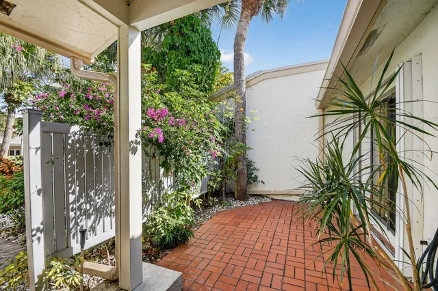 a potted plant sitting in front of a house