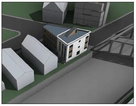 a view of an buildings with an outdoor space