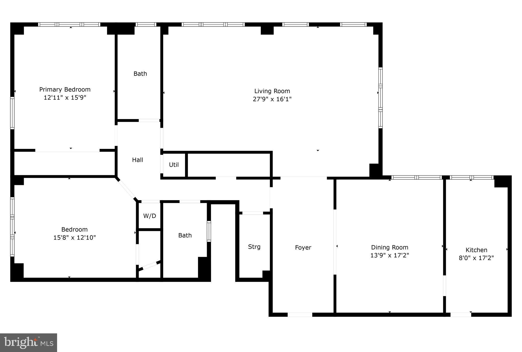 1661 Crescent Place Northwest, Unit 408 Washington, DC 20009 - Photo 57 of 57 Floor Plan that Flows Like Rambler