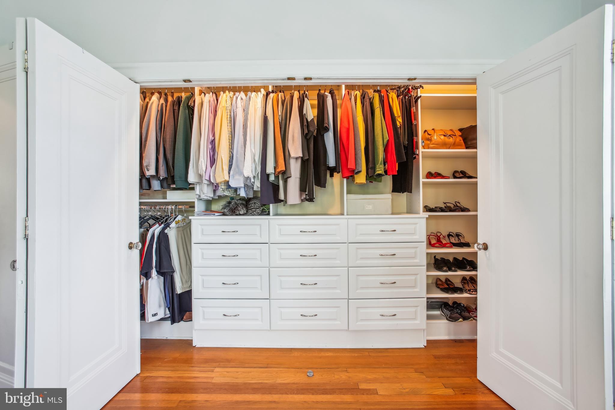 1661 Crescent Place Northwest, Unit 408 Washington, DC 20009 - Photo 40 of 57 Built-In Dresser and Storage Shelving