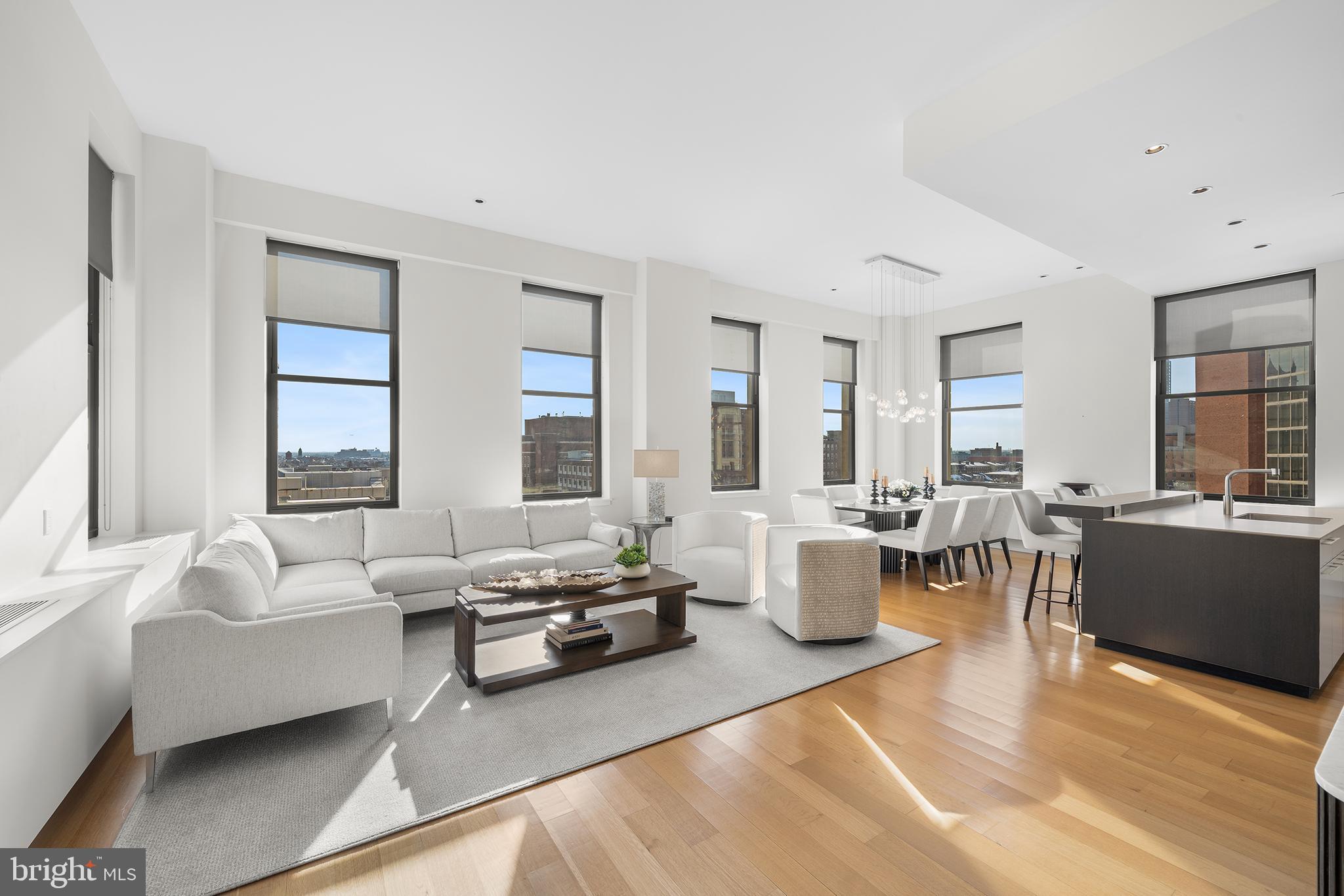 210 West Washington Square, Unit 6SW Philadelphia, PA 19106 - Photo 8 of 40 a living room with furniture and windows