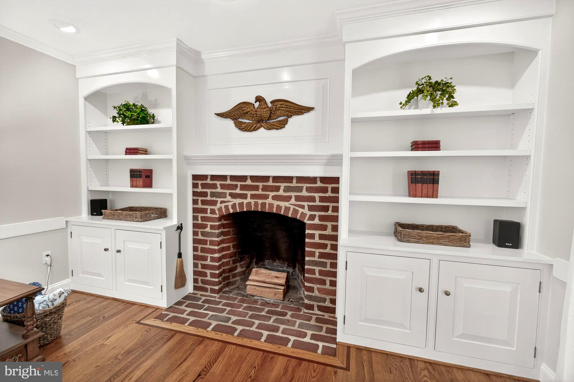 17212 Whites Road Poolesville, MD 20837 - Photo 39 of 104 Wood burning fireplace with built-ins!