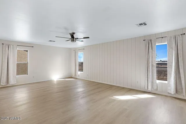 wooden floor in an empty room