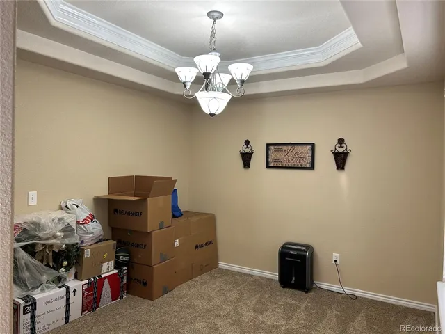 a workspace with furniture