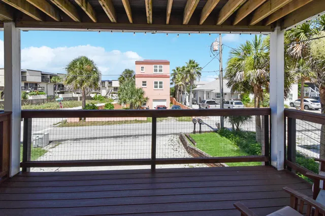 a view of a garden from a window