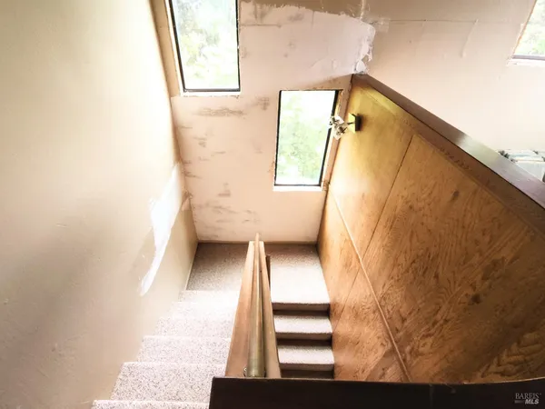 view of an empty room with a window