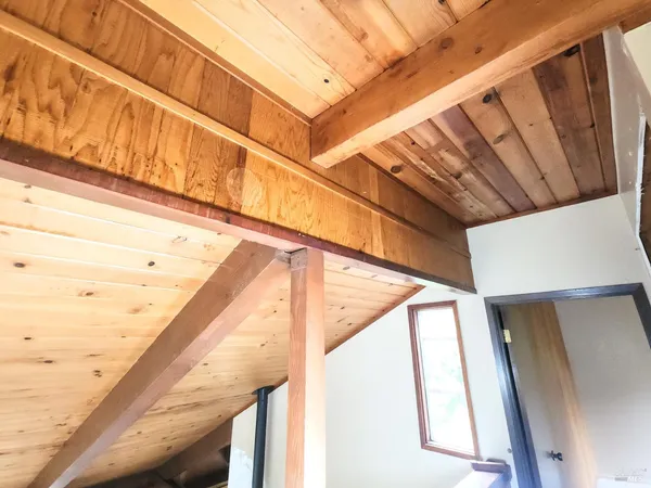 a backyard of a house