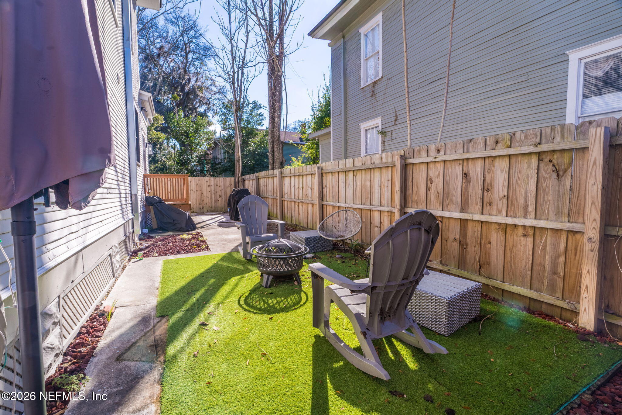 422 7th Street West Jacksonville, FL 32206 - Photo 50 of 71 a view of an outdoor sitting area in the backyard