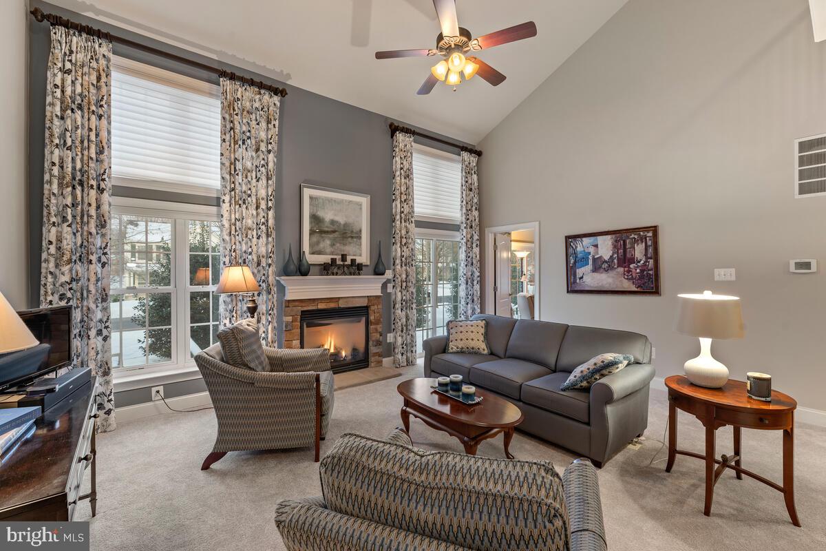 2606 Rockhampton Road Ellicott City, MD 21042 - Photo 1 of 42 Vaulted living room with gas fireplace