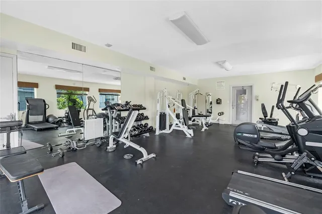 a room with dryer and washer
