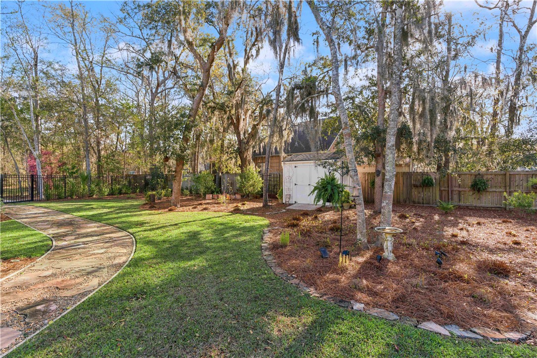 113 Badram Trail Brunswick, GA 31523 - Photo 35 of 39 Shed in Backyard