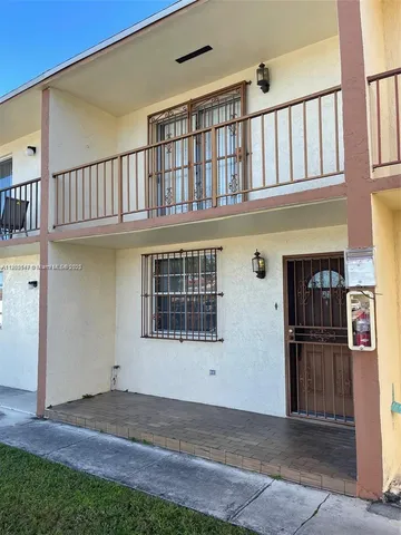 a view of front door of house