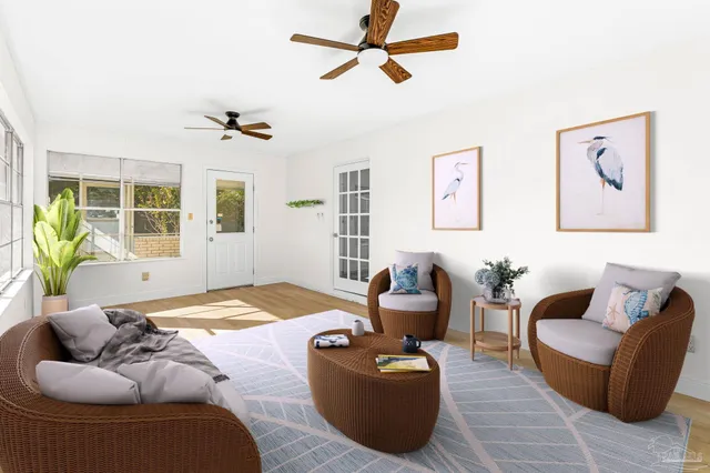 a view of a street with houses