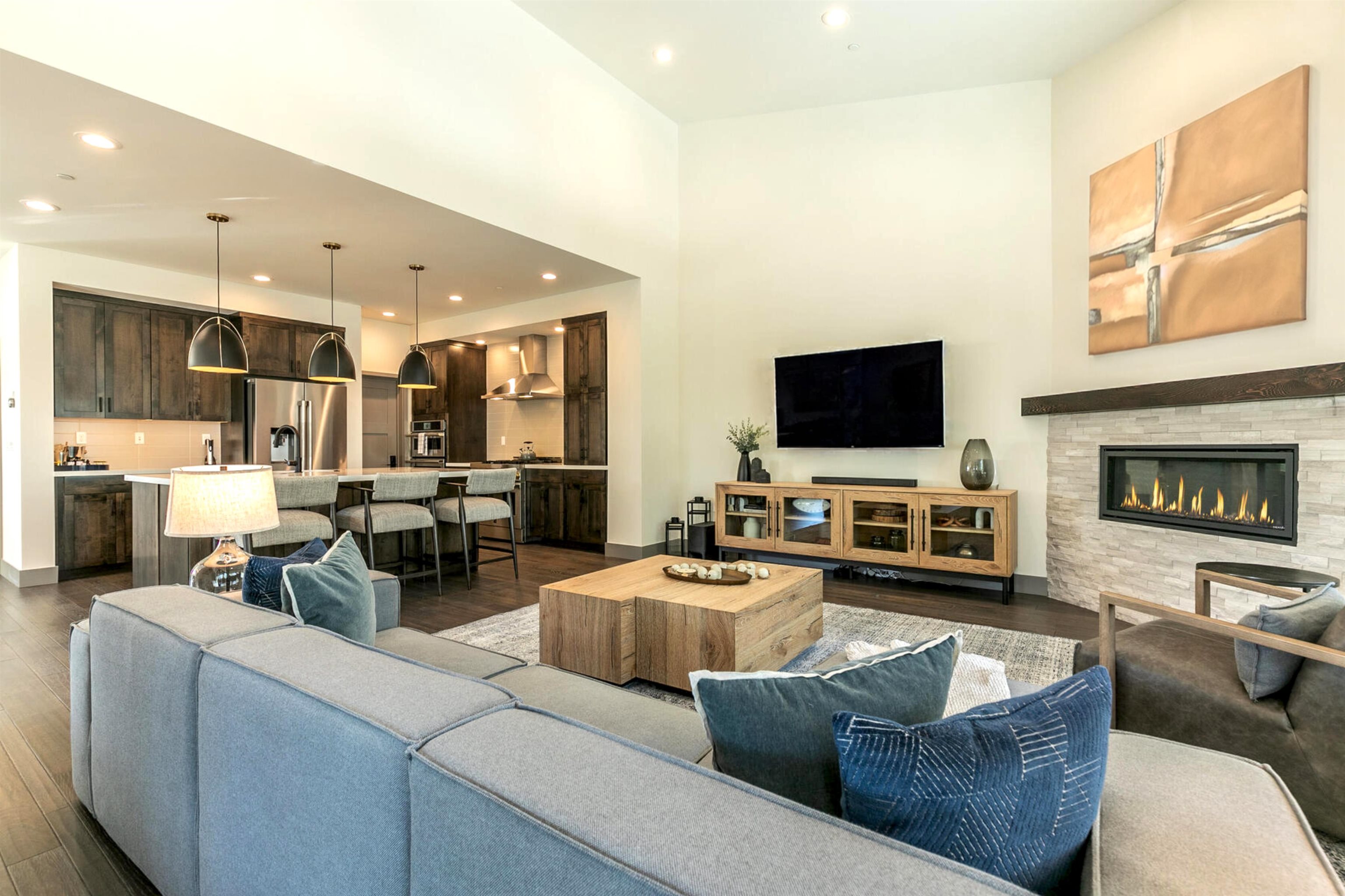 10316 Shady Lane Truckee, CA 96161 - Photo 7 of 21 a living room with furniture and a flat screen tv