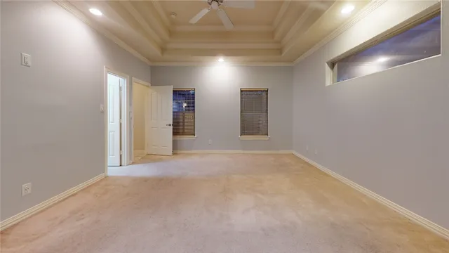 a view of an empty room