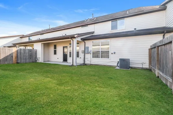 a view of a porch with a backyard