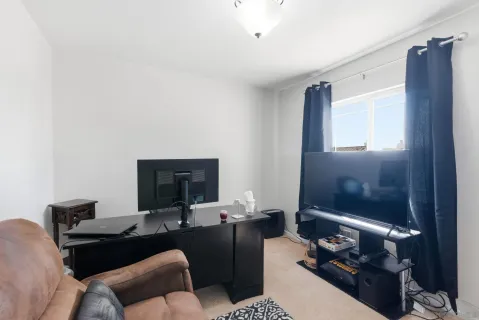 a bathroom with shower and bathtub