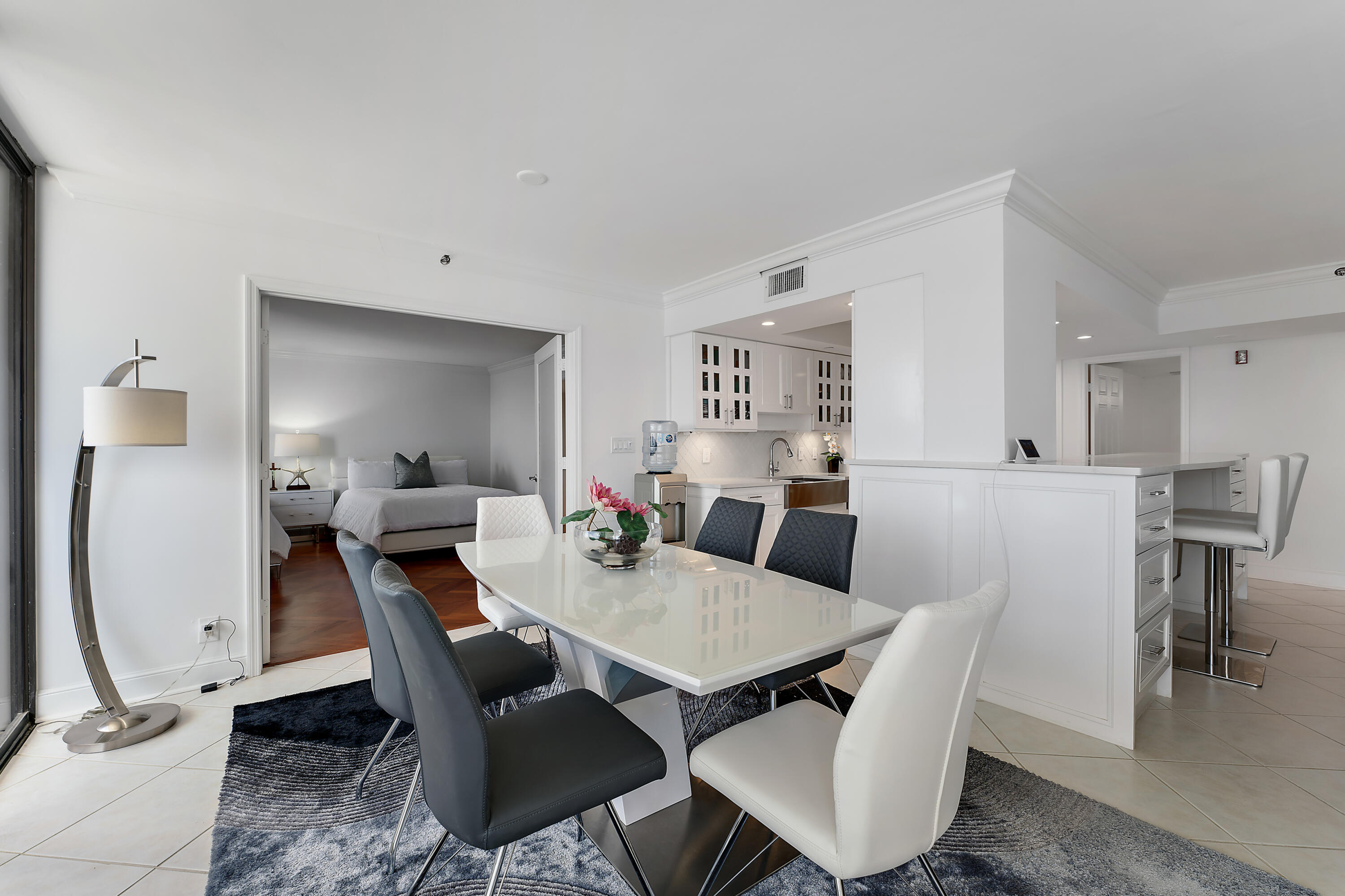 5280 North Ocean Drive, Unit 2F Singer Island, FL 33404 - Photo 25 of 92 a view of a dining room with furniture