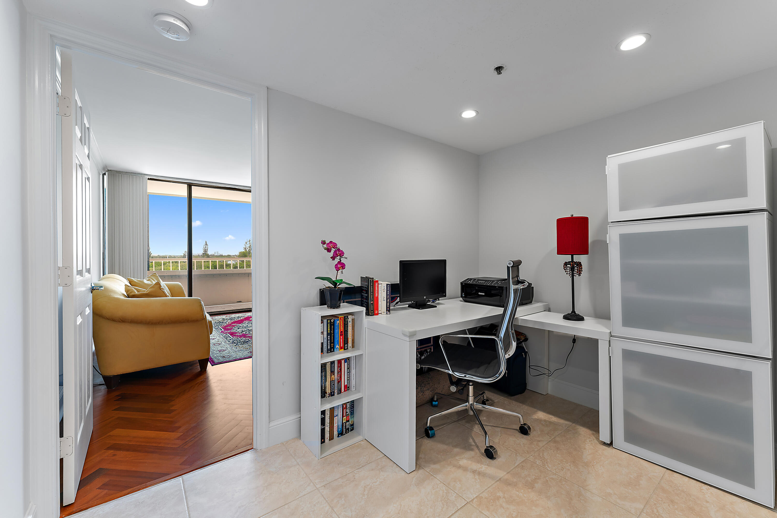 5280 North Ocean Drive, Unit 2F Singer Island, FL 33404 - Photo 38 of 92 a view of a workspace with furniture and a window