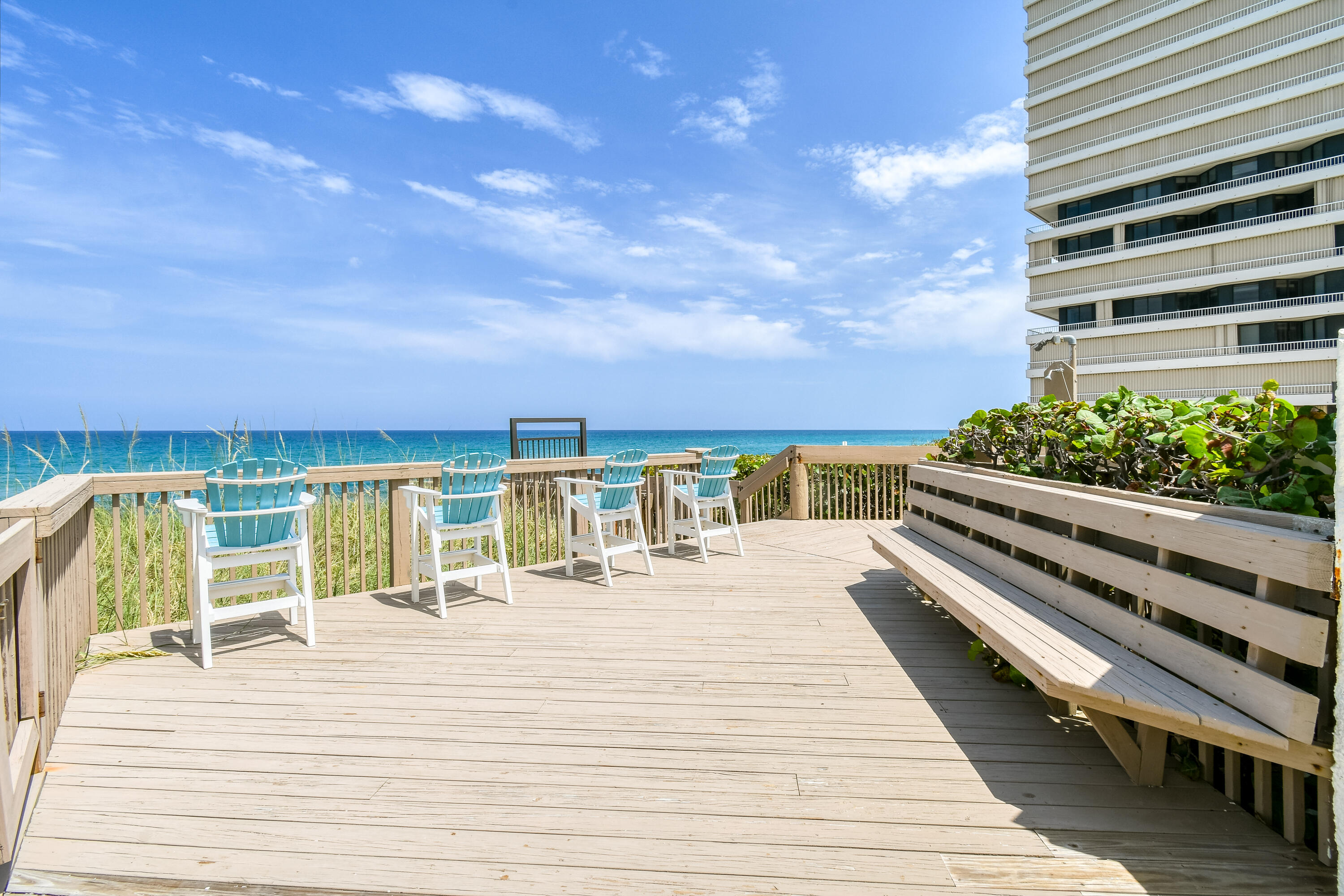 5280 North Ocean Drive, Unit 2F Singer Island, FL 33404 - Photo 88 of 92 a view of roof deck with patio
