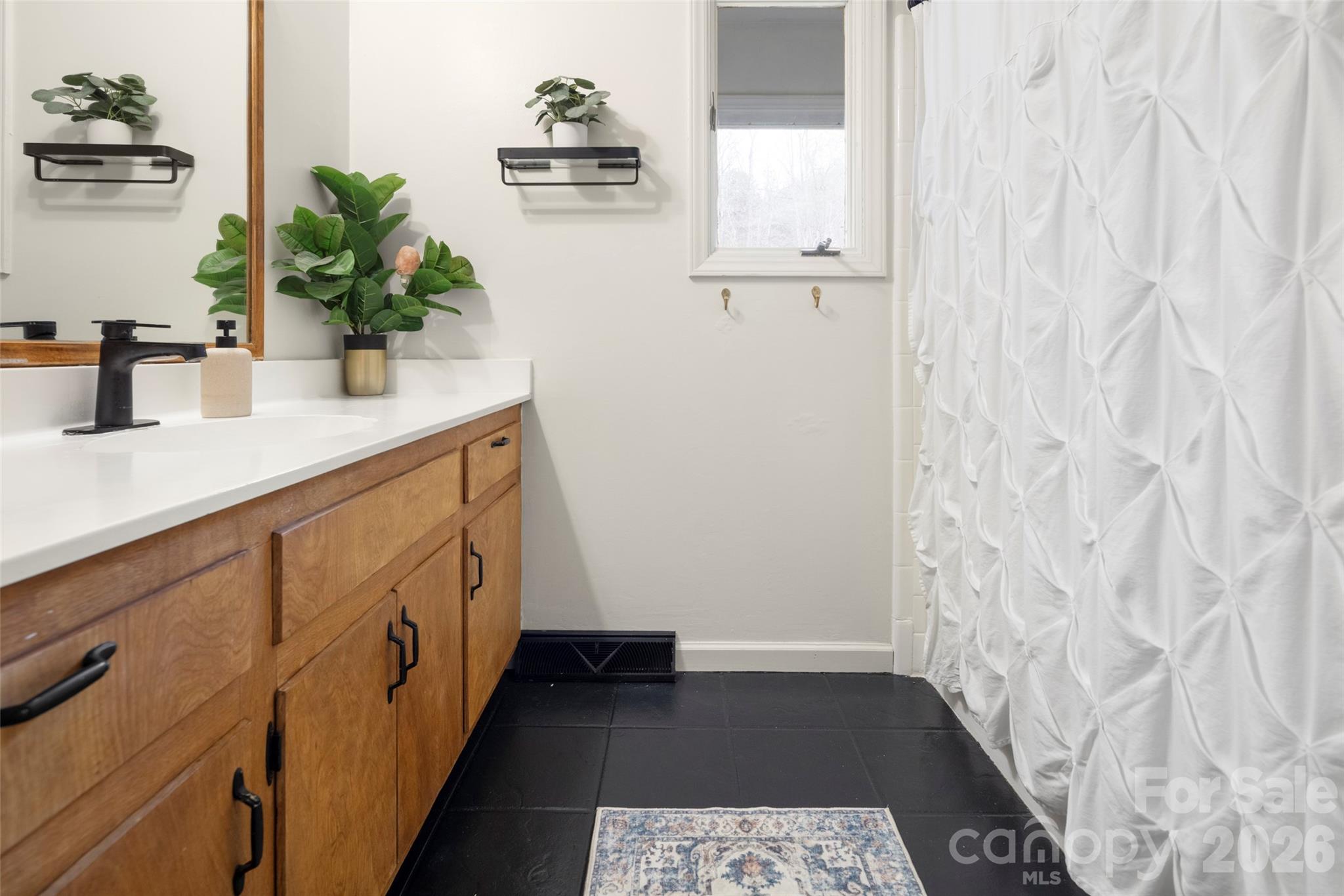 17 Boyd Cove Road Leicester, NC 28748 - Photo 23 of 40 a bathroom with a sink and mirror