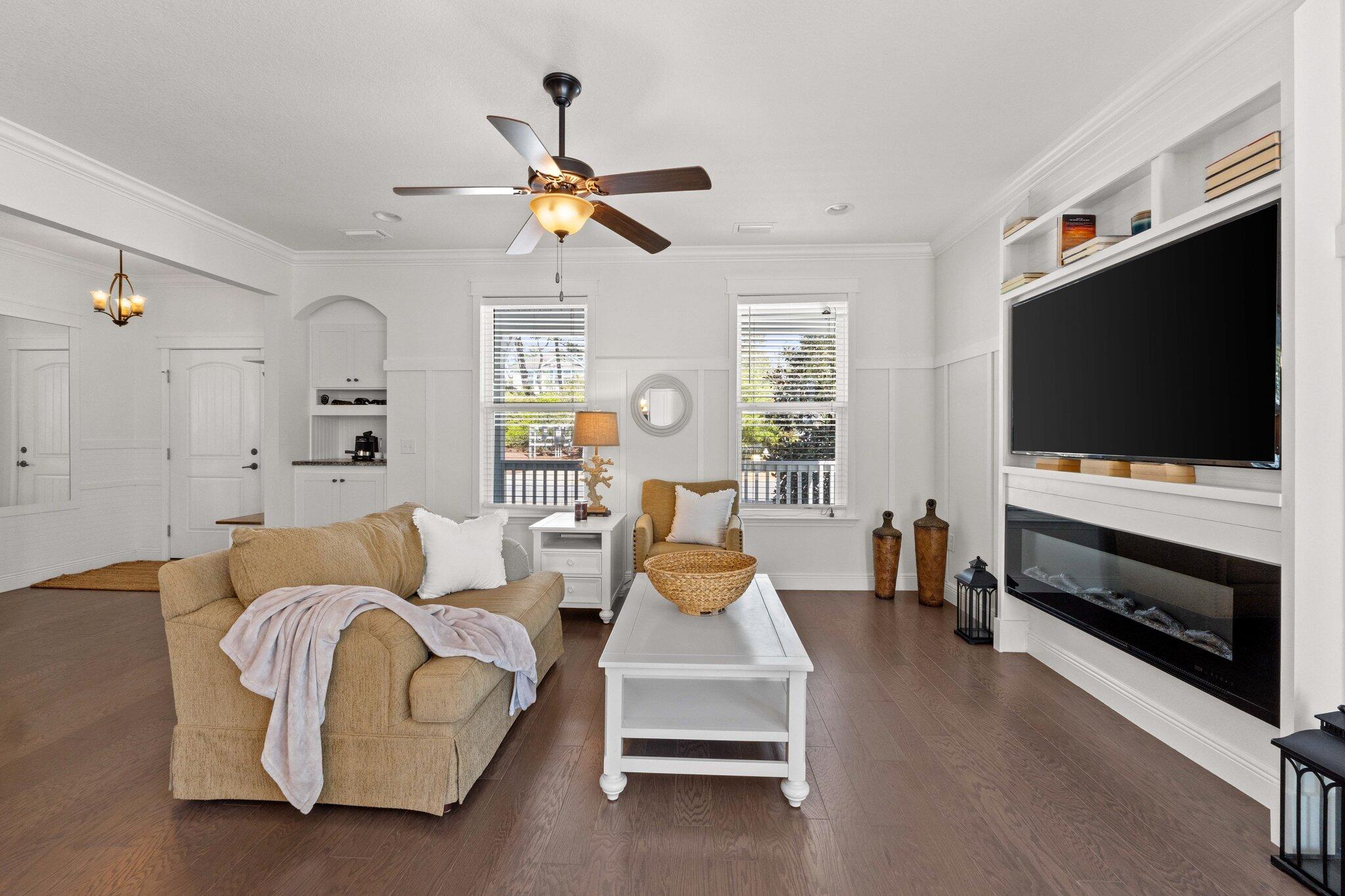 96 Sandpine Loop Inlet Beach, FL 32461 - Photo 5 of 38 a living room with furniture and a flat screen tv