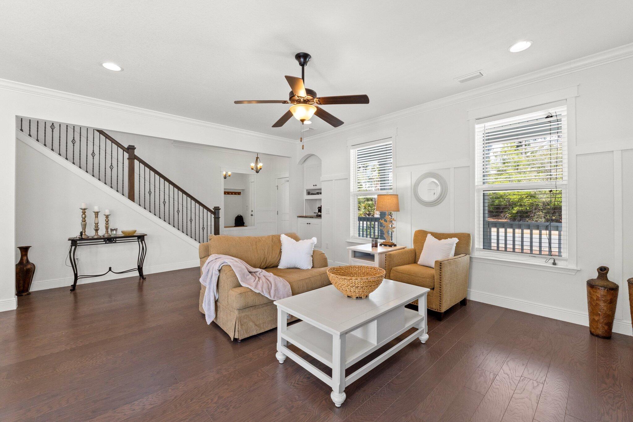 96 Sandpine Loop Inlet Beach, FL 32461 - Photo 6 of 38 a living room with furniture ceiling fan and a window