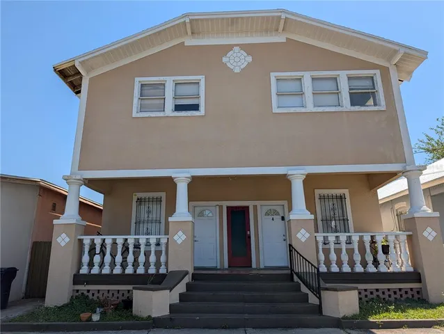 a view of front of house with deck