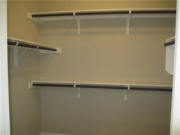 a close view of closet