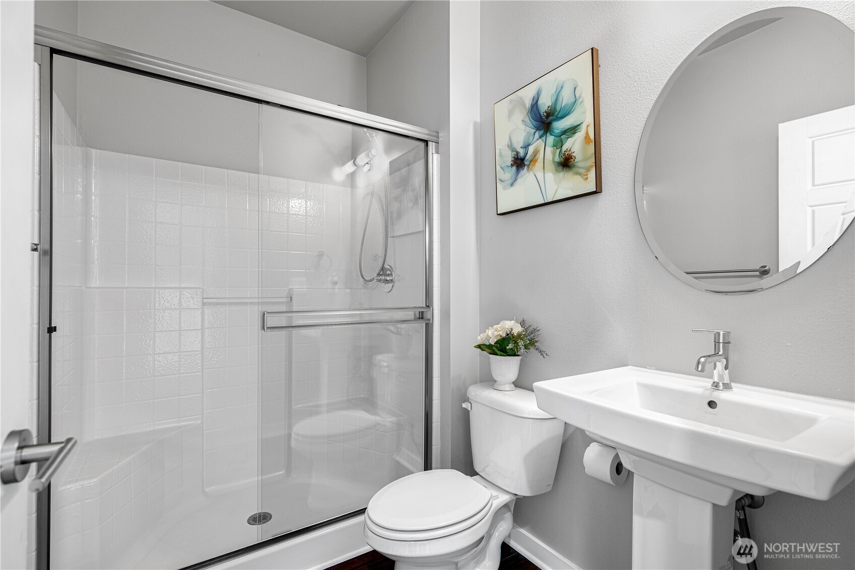 3804 193rd Place Southeast Bothell, WA 98012 - Photo 10 of 40 a bathroom with a sink toilet and shower