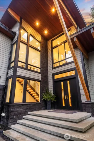 a view of front door