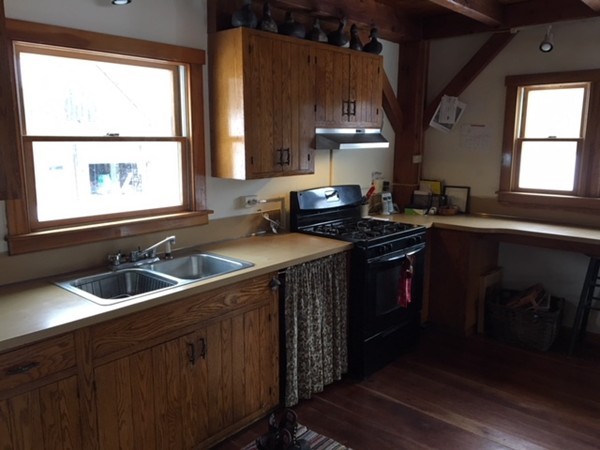 108 West Leyden Road Colrain, MA 01340 - Photo 11 of 30 a kitchen with a sink stove top oven and cabinets