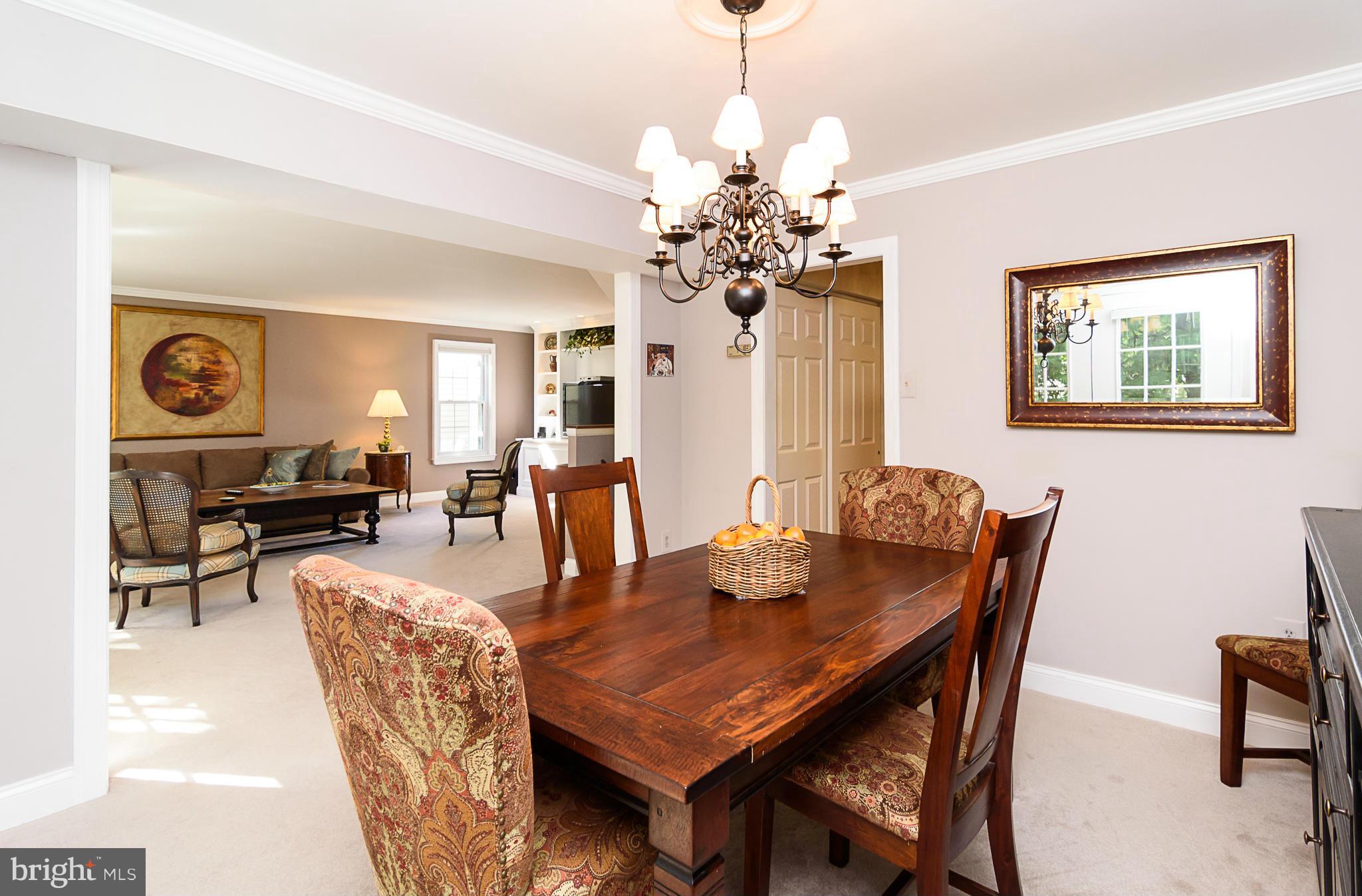 7355 Kindler Road Columbia, MD 21046 - Photo 12 of 30 Crown moldings and easy access to kitchen