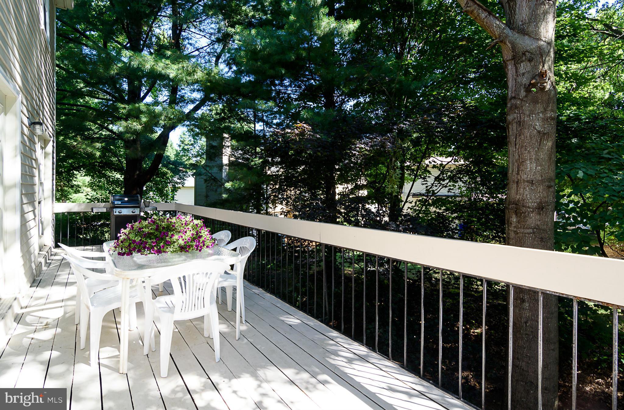 7355 Kindler Road Columbia, MD 21046 - Photo 27 of 30 Private rear deck backing to trees