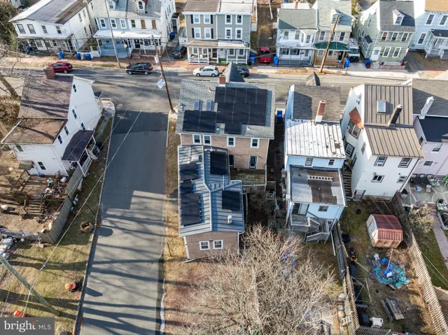a view of a house on wooden deck