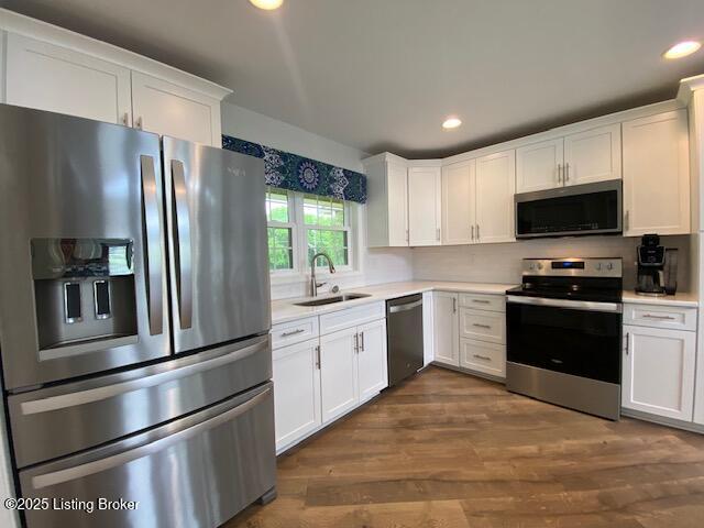 6780 Murrays Run Road Coxs Creek, KY 40013 - Photo 4 of 49 Updated Kitchen with white appliances, quartz countertops & stainless appliances