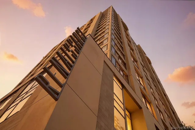 a front view of a building