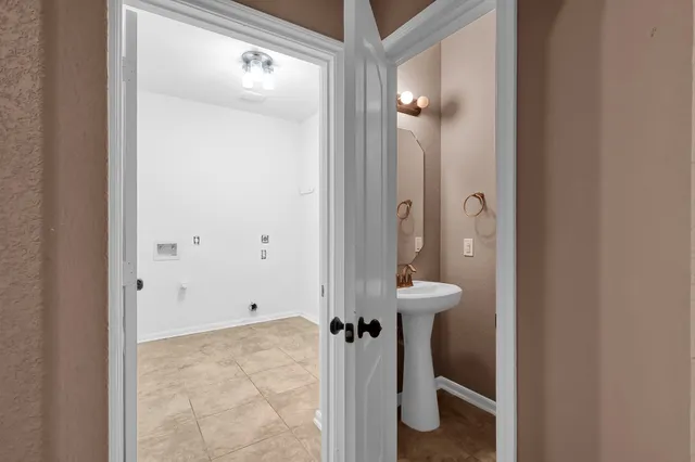 a view of a backyard of a house