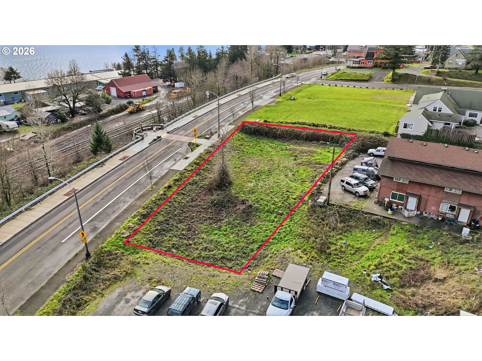 1st Street Stevenson, WA 98648 - Photo 11 of 18 a view of a backyard with a table and chairs