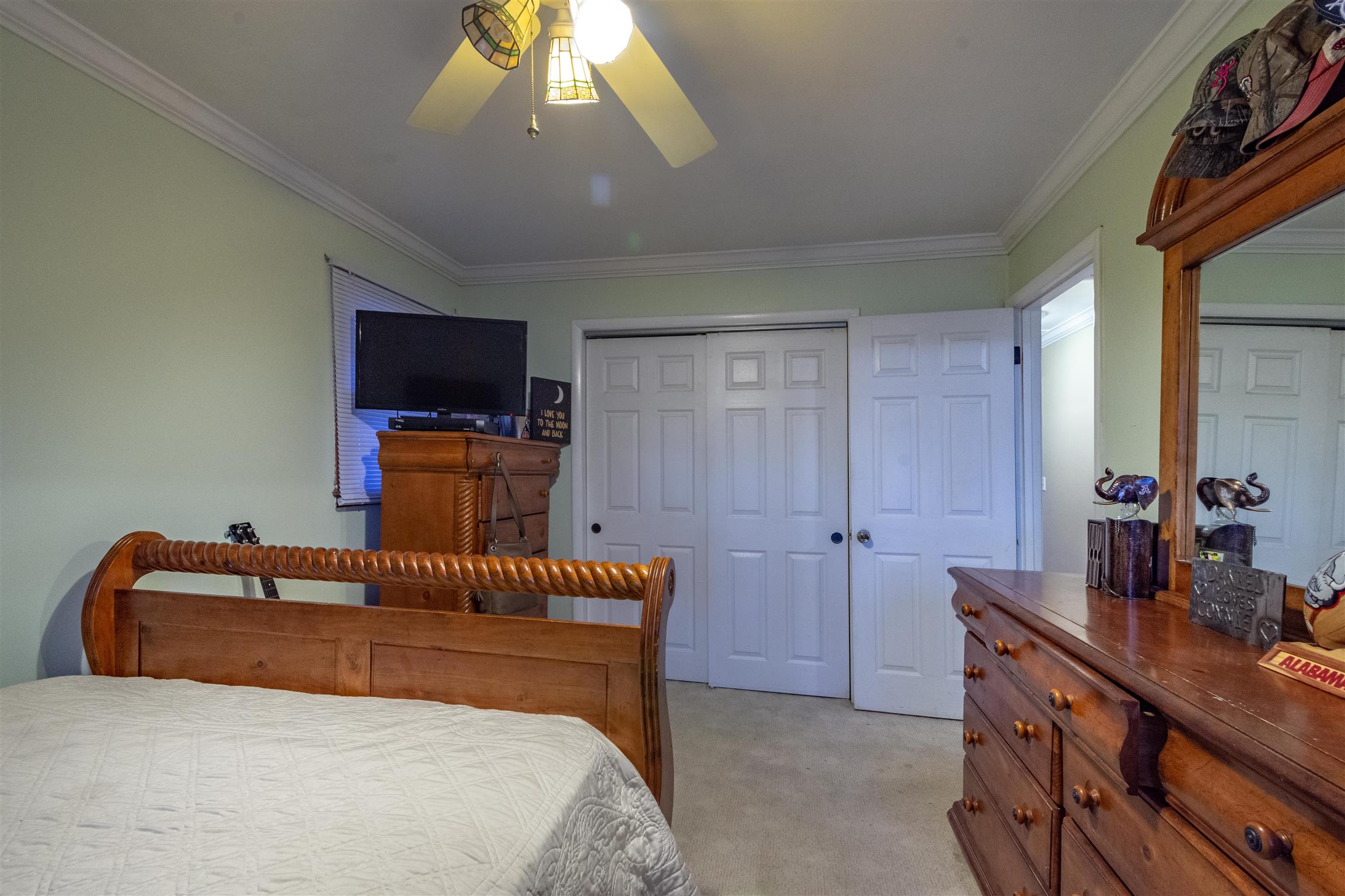 1666 Prospect Elkton Road Prospect, TN 38477 - Photo 22 of 30 a bedroom with a bed and a flat screen tv