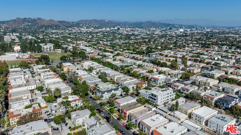 an aerial view of a city