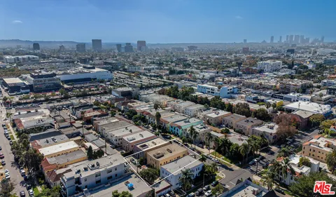 an aerial view of a city