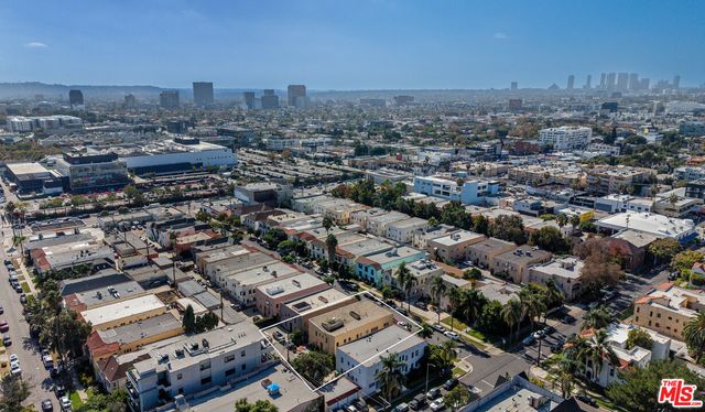 an aerial view of a city